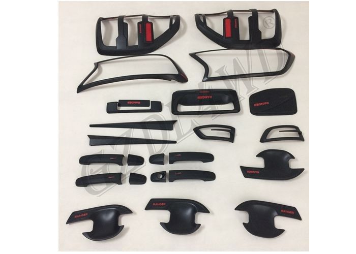 Matte Black Body Trims For  Ranger T6 T7 PX 2012 + Onwards Body Kits Cover